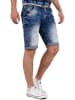 Cipo & Baxx Herren Regular Fit Kurze Hose Stonewashed in Blue