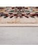 KADIMA DESIGN Teppich Kurzflor Herati Muster Persisch, Wohnzimmer in Multicolor-Rosa