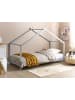 Beliani Kinderbett ORLU in Grau - (W) 94 x (H) 146 x (L) 207 cm