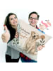 Mr. & Mrs. Panda Sofakissen Hund Skandinavisch Design mit Spruch in Weiß
