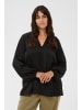 KAFFE curve Langarm-Bluse KCmilia Regular fit in Black Deep