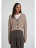 Style Republic Short Cardigan Kaschmir-Woll-Gemisch in camel melange
