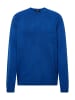 Mavi Jeans Weicher Strickpullover Stretch Rundhals Sweater Einfarbig in Blau