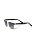 Frankie Morello Schwarz Metallic Faser Herren Sonnenbrille