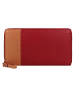 Greenburry Nappa Geldbörse RFID Schutz Leder 19.5 cm in red-tan