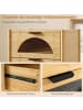 COSTWAY Nachttisch Bambus 45 x 40 x 56 cm in Hellbraun