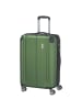 travelite City - 4-Rollen-Trolley erw. M 68 cm (anthrazit) in grün