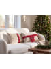 Beliani 2er-Set Dekokissen BELLE in Beige/Rot