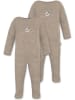 Normani Outdoor Sports Normani Outdoor Sports 2er Pack Baby Merino Strampler „Levin" in Beige