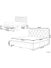 Beliani Doppelbett LIEVIN in Grau - (W) 145 x (H) 122 x (L) 217 cm