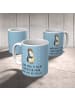 Mr. & Mrs. Panda Kaffeetasse Wenn Papa es nicht reparieren kann,... in Blau Pastell