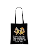 Mr. & Mrs. Panda Shopper Bag Füchse Salsa tanzen mit Spruch in Schwarz