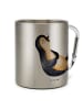 Mr. & Mrs. Panda Becher Pinguin Lachen ohne Spruch in Silber