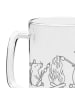 Mr. & Mrs. Panda Gravur Bierkrug Pinguin Lagerfeuer ohne Spruch in Transparent