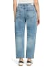 CARTOON Used Look-Jeans mit Bindegürtel in Blau