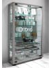 VCM  Glas Stand Vitrine Lumo Mini Spiegel in Silber