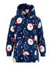 United Labels Weihnachtsmann X-MAS Oversize Cozy Hoodie Übergroße Kuschelpullover in blau