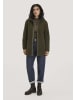 Hessnatur Hessnatur Wollfleece-Jacke mit Kapuze Regular aus reiner Bio-Merinowolle in vintage oliv