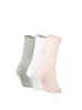 Calvin Klein Socken 3er Pack in Grau/Weiß/Rosa