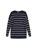 DreiMaster Women Sweater in navy offwhite