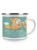 Mr. & Mrs. Panda Emaille Tasse Junggesellenabschied Eskalation m... in Meeresbrise