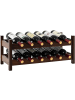 COSTWAY Weinregal Bambus für 12 Flaschen in Braun