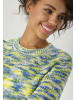 Aniston CASUAL Strickpullover in blau-grün-gelb-weiß