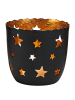 Butlers Teelichthalter DELIGHT Sterne 6er-Set in Schwarz