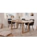 Furn.Design Esstisch weiß, Eiche Artisan 160/200 x 90cm, Küchentisch ausziehbar