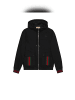 Gucci Jacke mit Kapuze mit Web Schwarz