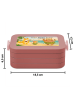 Mr. & Mrs. Panda Lunch Box Waldtiere Aloha Design mit Spruch in Rot Pastell