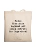Mr. & Mrs. Panda Shopper Spruch Ungewissheit akzeptieren mit Spruch in Creme
