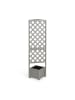 relaxdays Pflanzkasten-Rankgitter in Grau - (B)55 x (H)180 x (T)51 cm