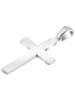 Adeliás Unisex Halskette mit Anhänger – Kreuz aus 925 Silber in silber