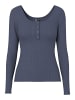 Pieces Oberteil mit langen Ärmeln in Ombre Blue