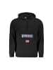 NORWAY 1963 Schwarz Baumwolle Herren mit Kapuze Sweatshirt