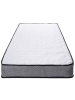 Beliani Matratze BLISS in Weiß/Schwarz/Grau - (W) 80 x (H) 20 x (L) 200 cm
