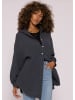 SASSYCLASSY Ultra Oversize Musselin-Blusenhemd lange Variante in Dunkelgrau