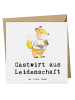 Mr. & Mrs. Panda Grußkarte Gastwirt Leidenschaft mit Spruch in Weiß