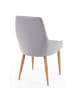 MCW 2er-Set Retro-Esszimmerstuhl B44, Stoff/Textil grau