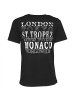 Roberto Geissini St.Tropez T-Shirt Schwarz Unisex