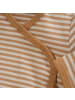 Fixoni Kinder Wickelbody "Wrap Body LS Y/D Stripe" in Braun