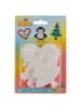 Hama Blister mit 3 Midiplatten, Herz, Pinguin, Weihnachtsbaum - ab 5 Jahren
