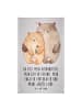 Mr. & Mrs. Panda Handtuch Bären Liebe mit Spruch in Grau Pastell
