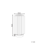 Beliani Tischleuchten VALLASAN in Beige/Braun - (W) 20 x (H) 40 x (L) 20 cm