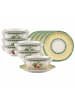 Villeroy & Boch 6er Set Suppentassen mit Untertassen French Garden Fleurence 240 ml in bunt