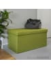 DuneDesign Sitzbank mit Trennwand 76x38x38 cm faltbar Grün grün