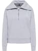 DreiMaster Damen Oversized Sweatshirt in Hellgrau Melange