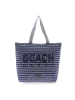 FOR TIME Strandtasche und Strand-Kulturtasche Sol (B)34 x (H)39 x (T)15 cm in Blau