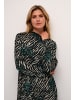 Kaffe Kleid KAamber Relaxed fit in Black / Green Animal Print